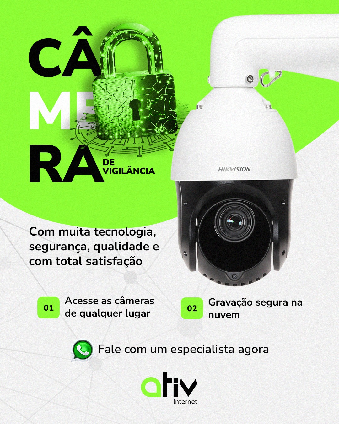 Câmeras de vigilância ATIV